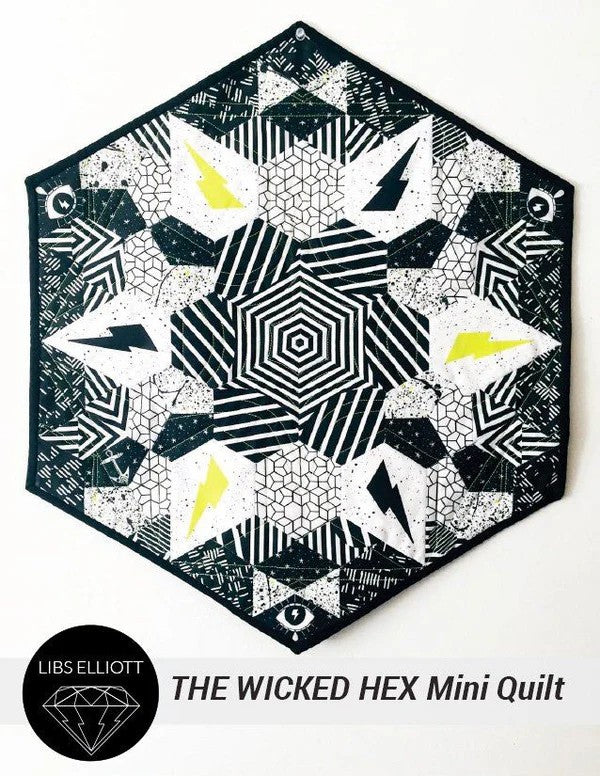Wicked Hex: 6 Piece Acrylic Fabric Cutting Template Set
