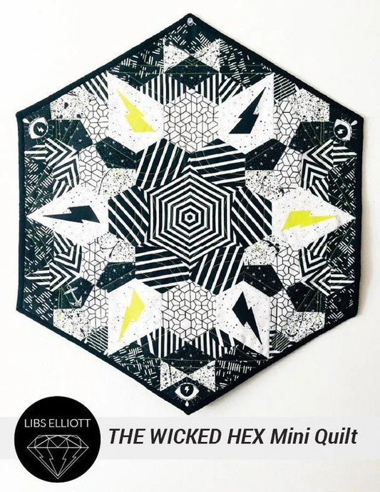 Wicked Hex: 6 Piece Acrylic Fabric Cutting Template Set