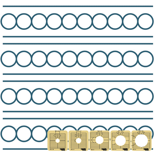 Between the Lines Circles 5pc Set - High Shank