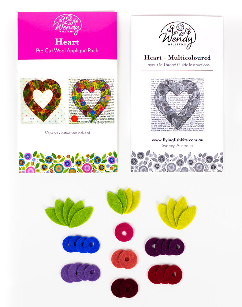 Wendy Williams Pre-Cut Wool Kit - Heart