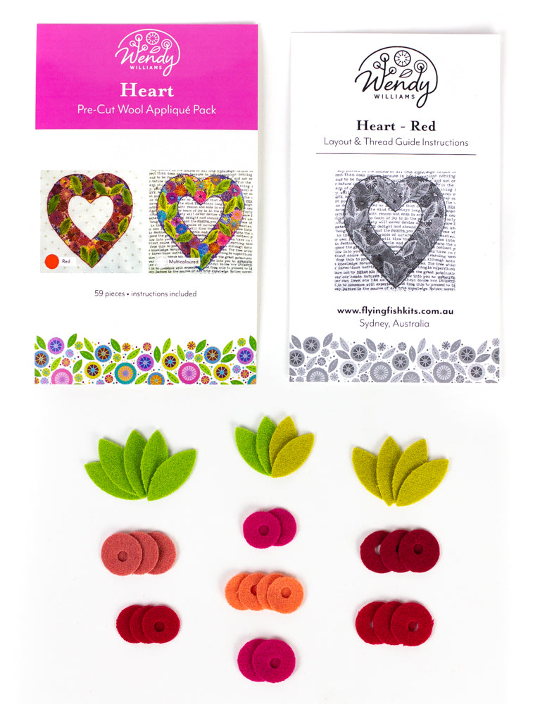 Wendy Williams Pre-Cut Wool Kit - Heart