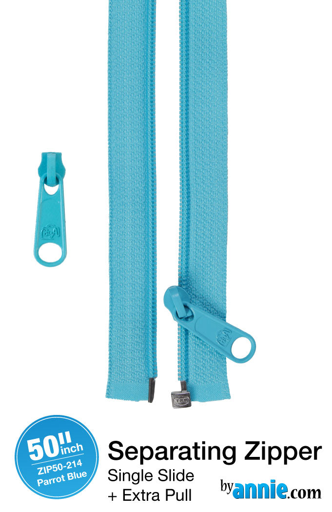 50" Separating Zipper and Extra Slide