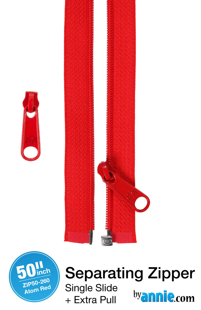 50" Separating Zipper and Extra Slide