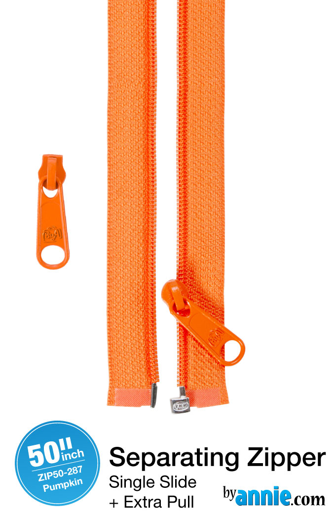 50" Separating Zipper and Extra Slide