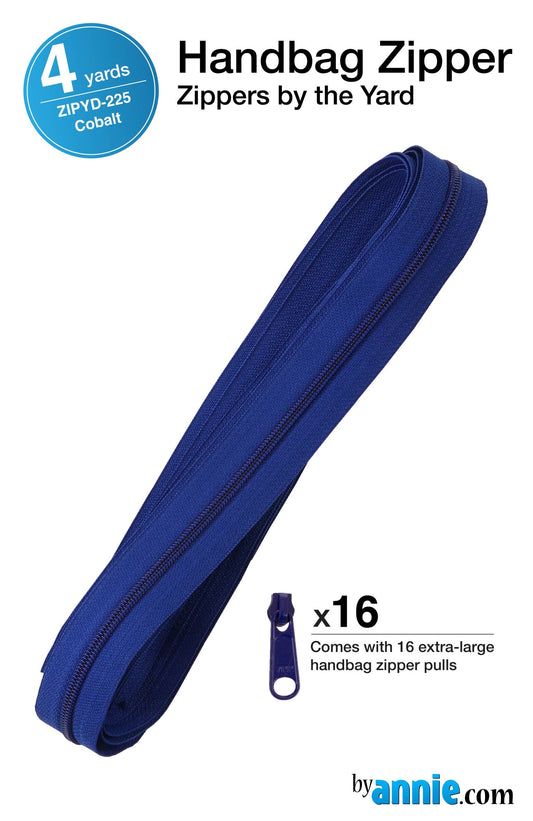 Zippers by the Yard - 4 yds - Cobalt