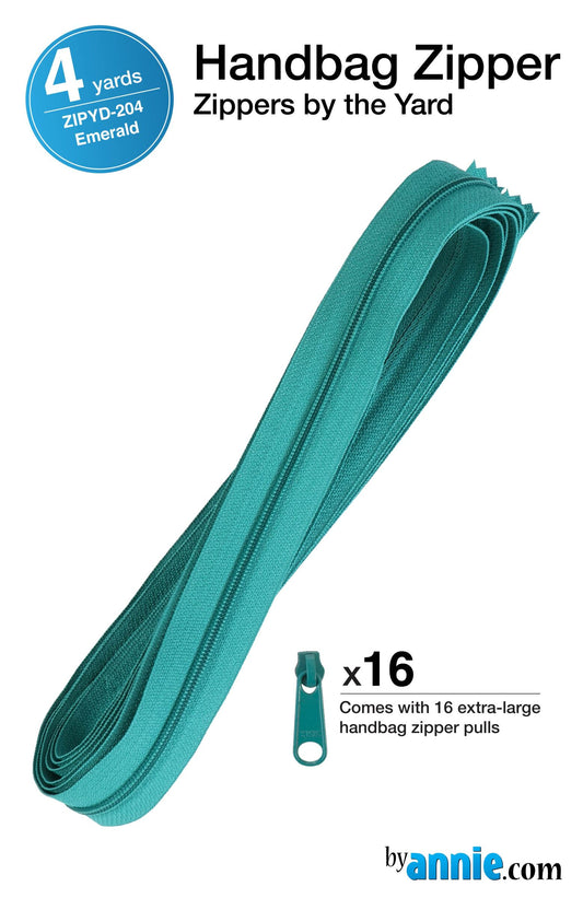 Zippers by the Yard - 4 yds - Emerald