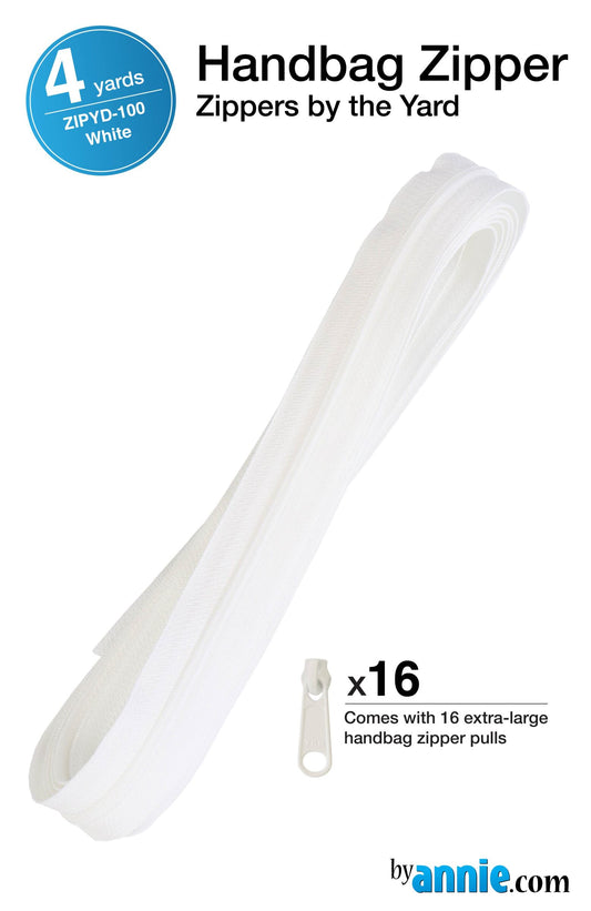Zippers by the Yard - 4 yds - White