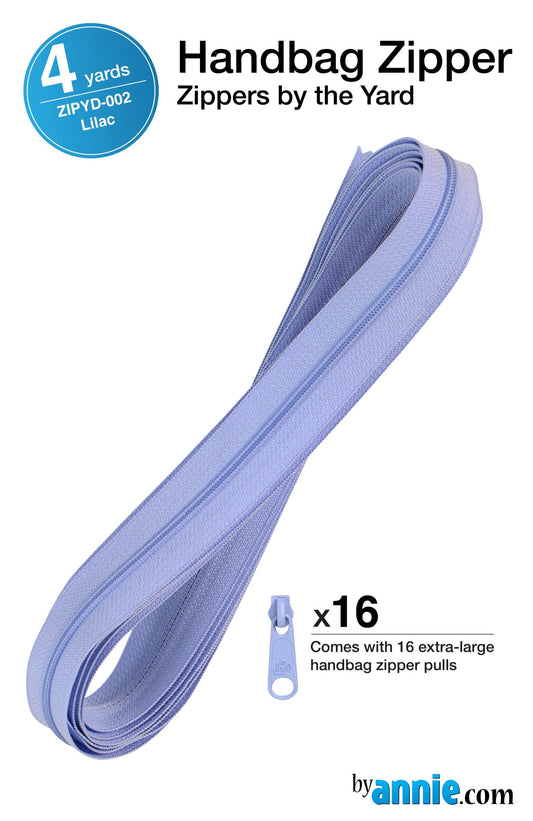 Zippers by the Yard - 4 yds - Lilac