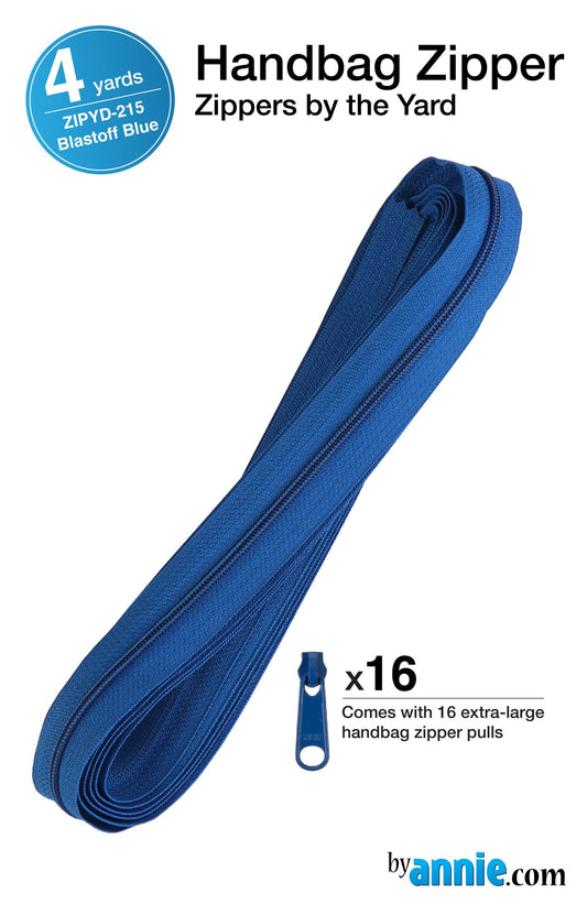 Zippers by the yard - 4 yds - Blastoff Blue