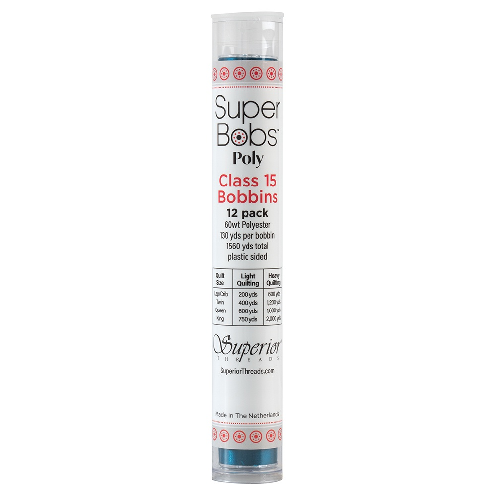 Super Bobs Poly 12 pk Class 15 #611 Turquoise
