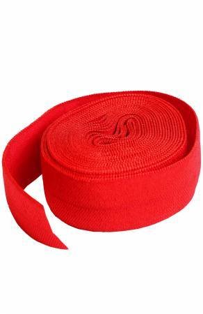 Fold Over Elastic  20mm- 2 yds - Atom Red