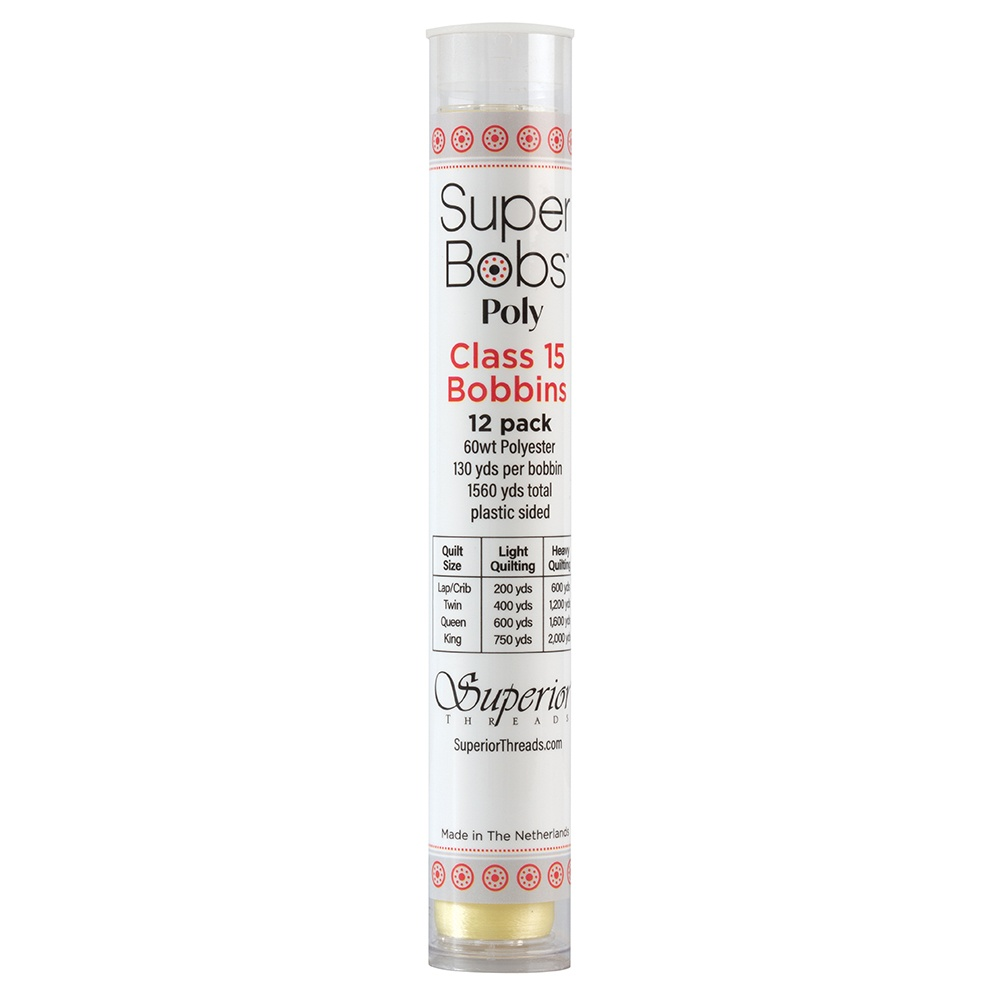 Super Bobs Poly 12 pk Class 15 #640 Light Yellow