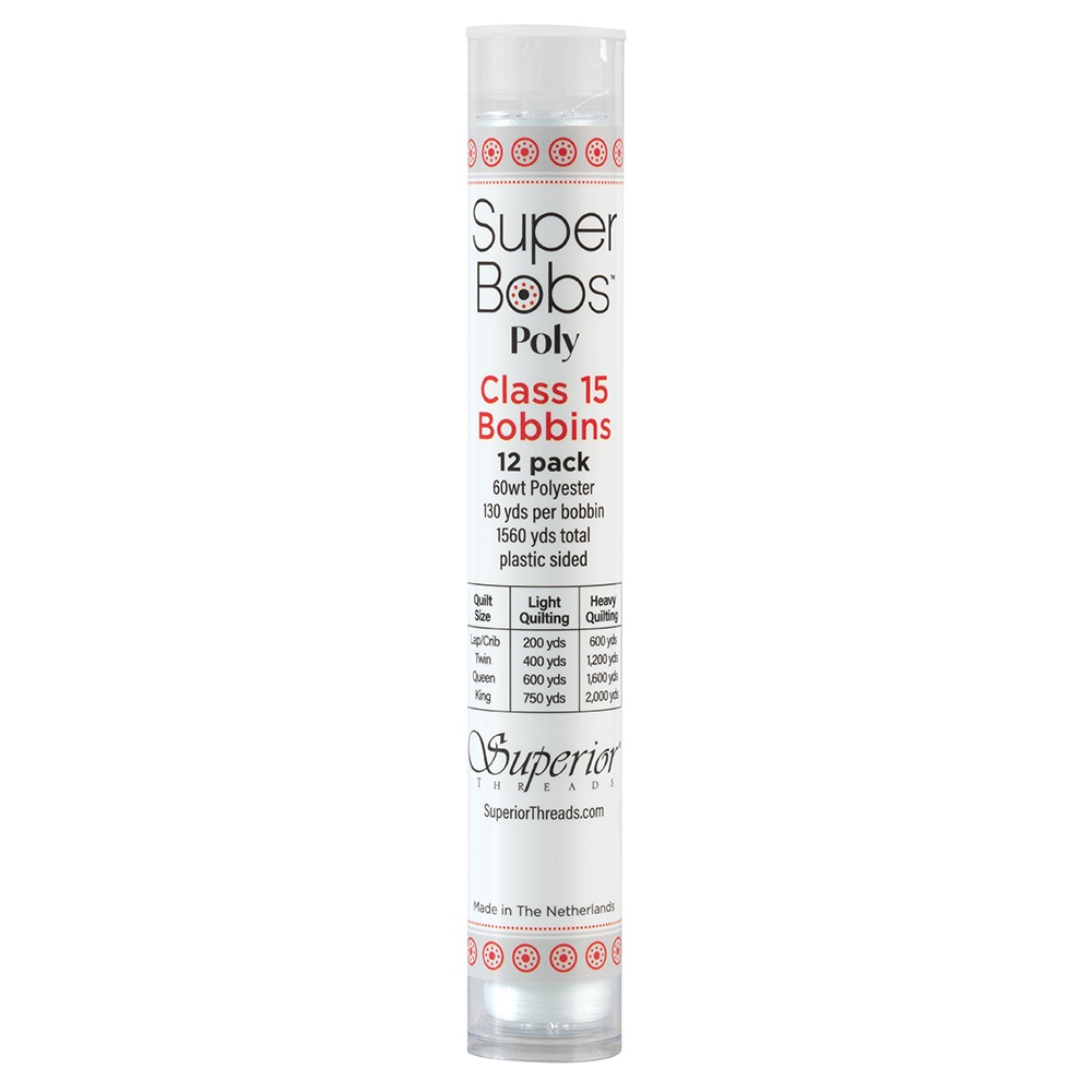 Super Bobs Poly 12 pk Class 15 #621 Lace White
