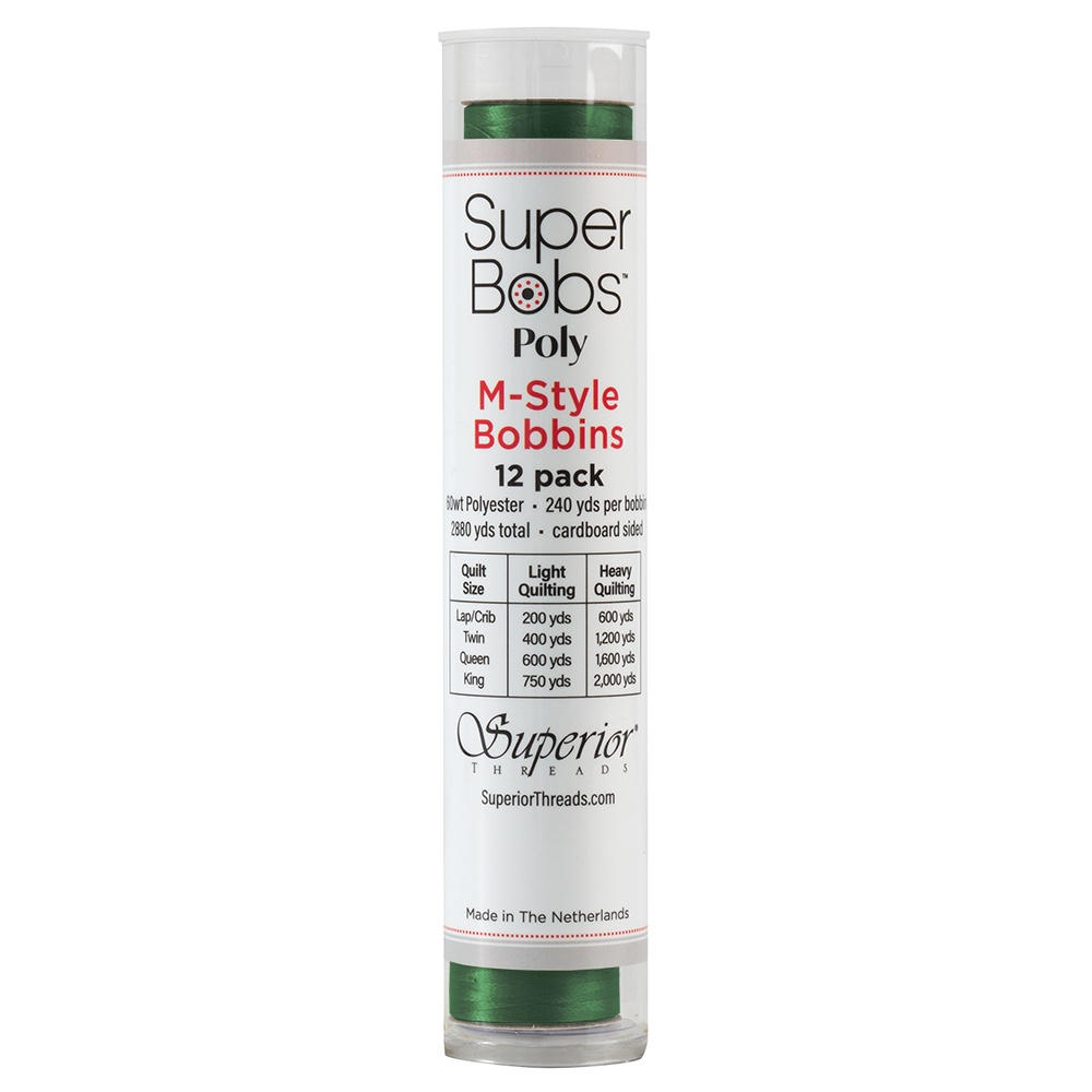 Super Bobs Poly 12 pk M-Style #612 Green