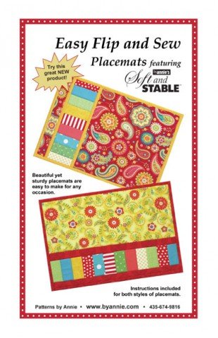 Easy Flip and Sew Placemats Pattern