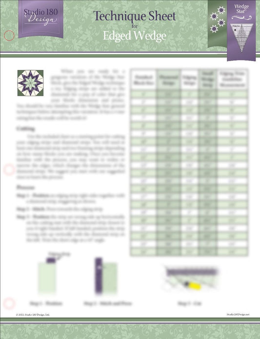 Edged Wedge Technique Sheet - Studio 180 Design