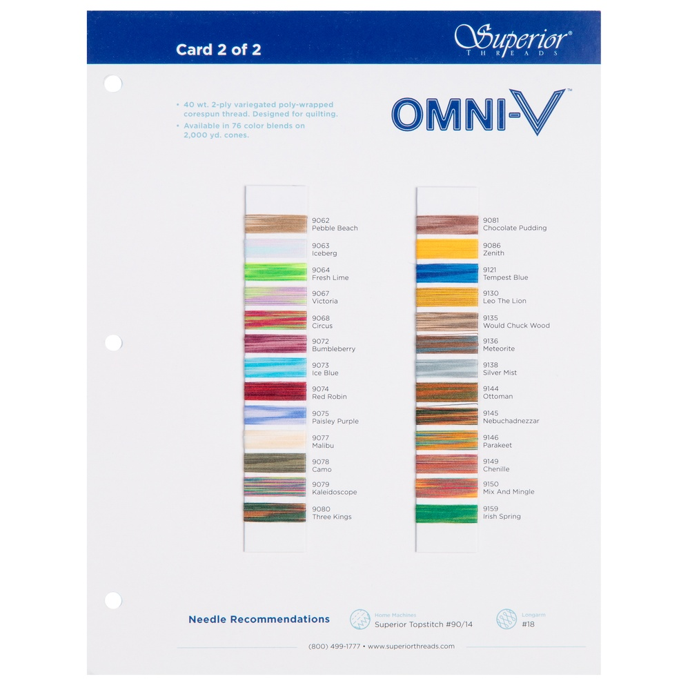 Omni-V Color Card #2
