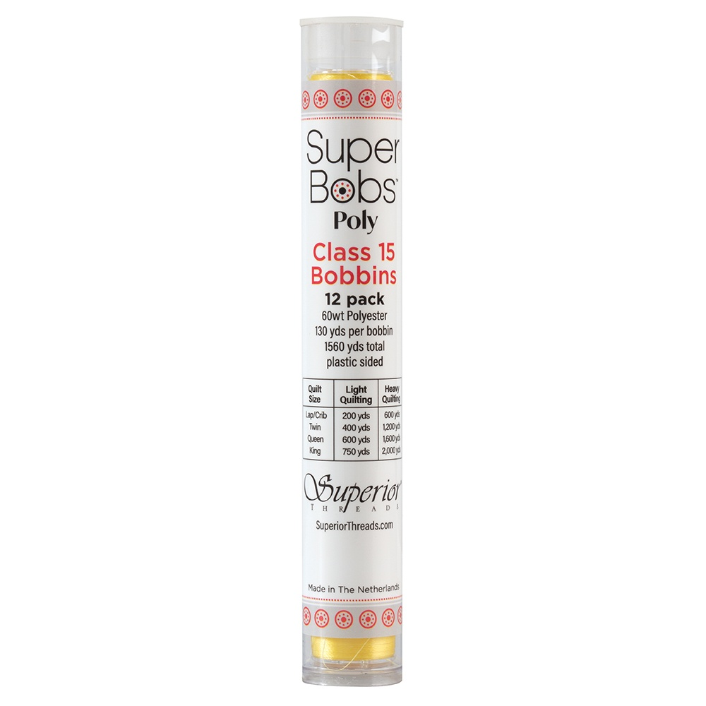 Super Bobs Poly 12 pk Class 15 #601 Yellow