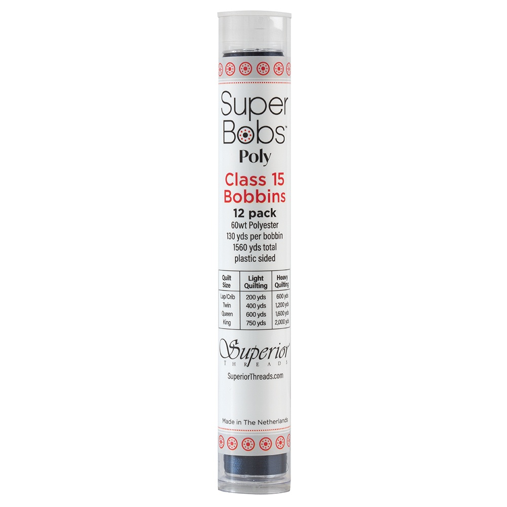 Super Bobs Poly 12 pk Class 15 #609 Dark Blue