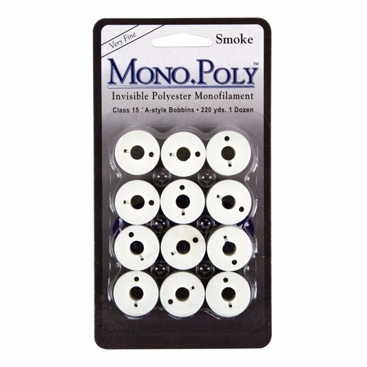 MonoPoly Smoke Prewound Bobbins (Class 15)