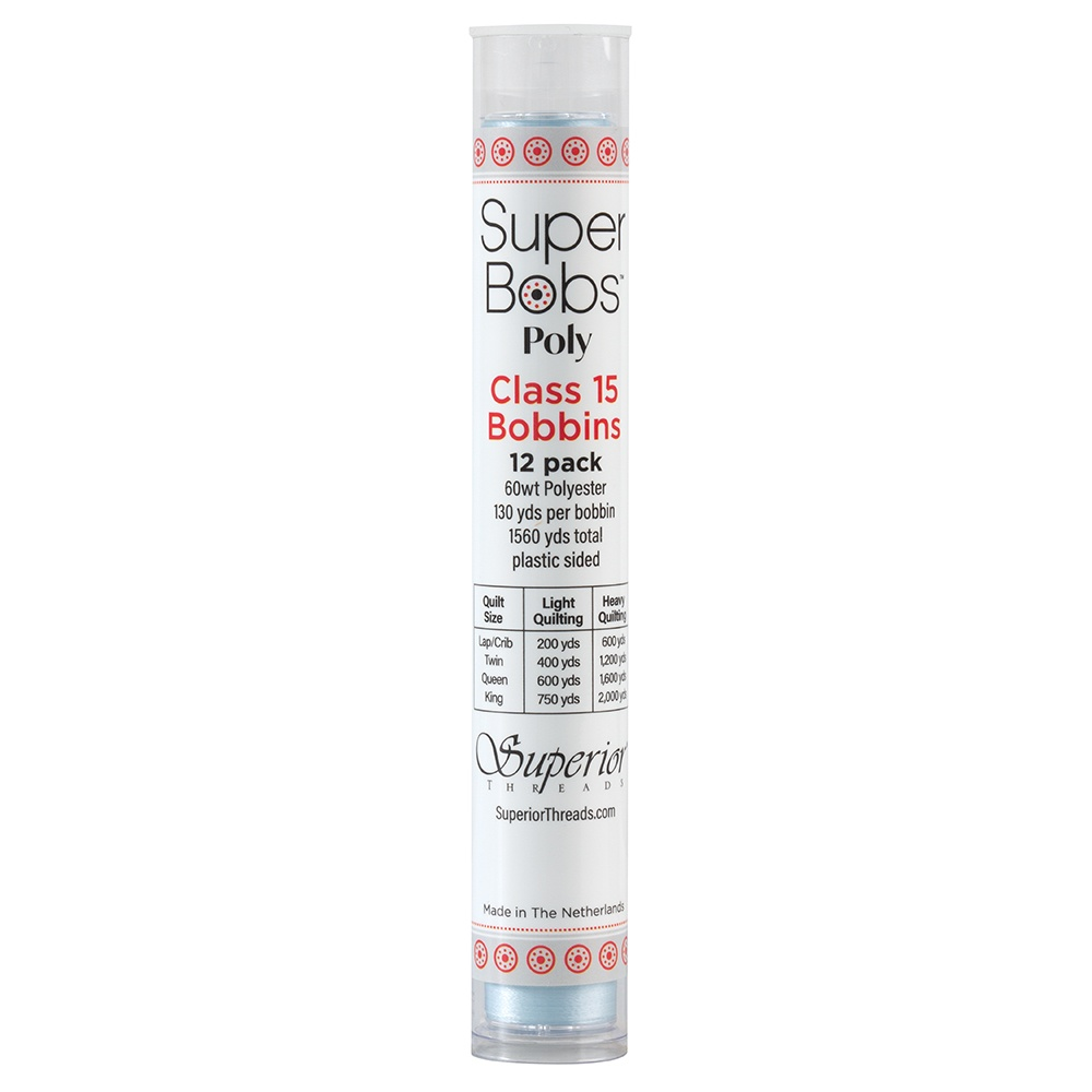 Super Bobs Poly 12 pk Class 15 #634 Baby Blue