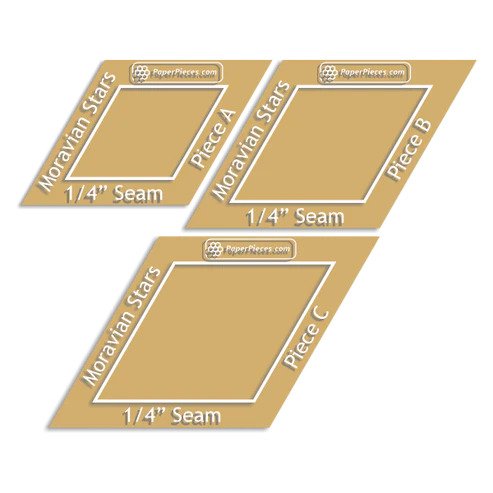Moravian Star - Template Set - 1/4" Seam Allowance