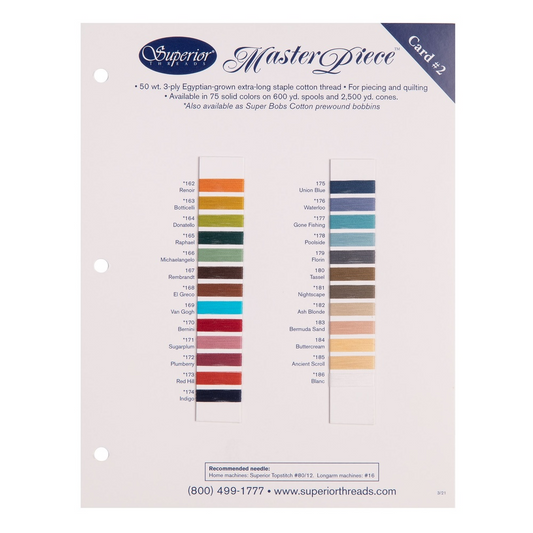 MASTERPIECE Color Card #2