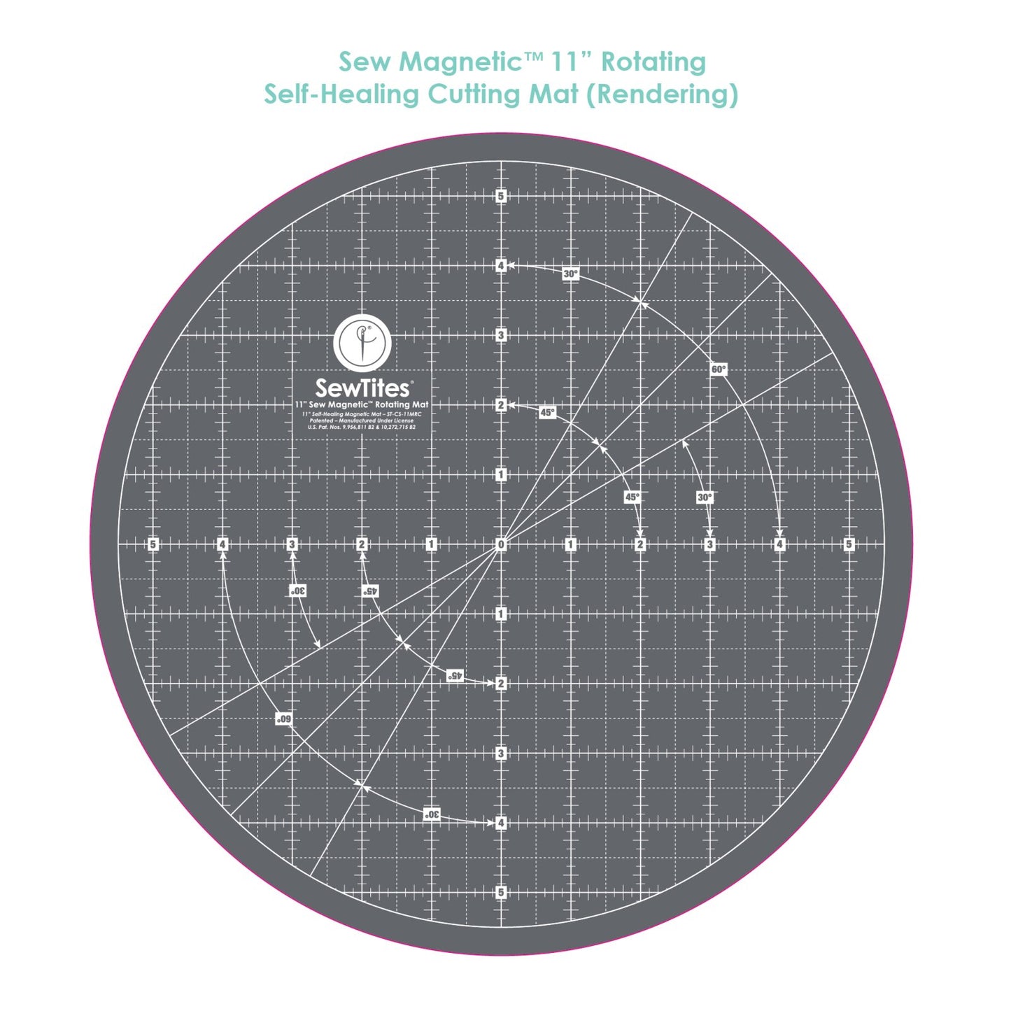 Sew Magnetic 11" Rotating Self-Healing Cutting Mat