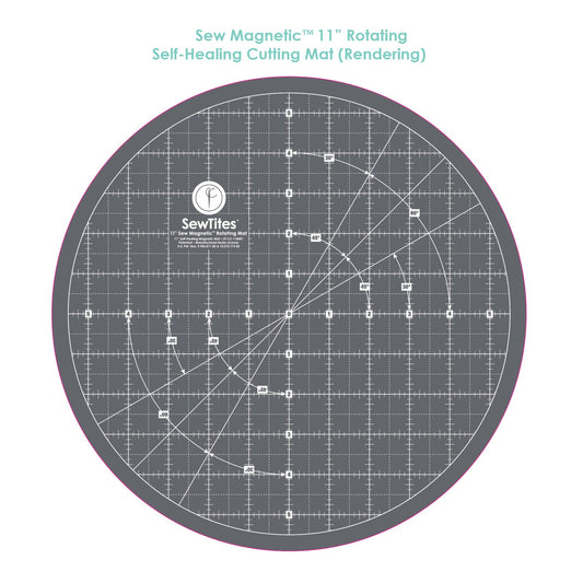 Sew Magnetic 11" Rotating Self-Healing Cutting Mat