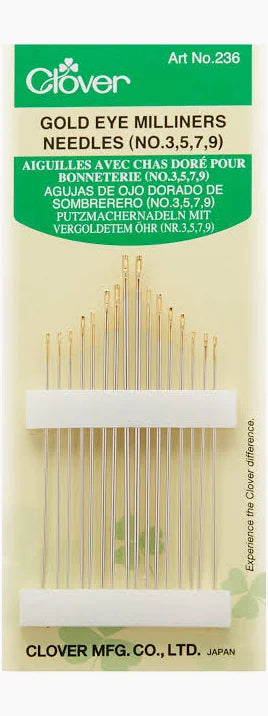 Gold Eye Milliner Needles (No 3-9)