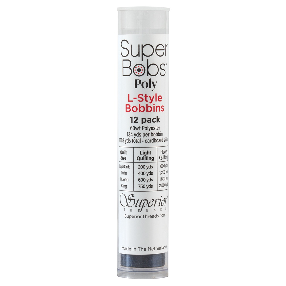 Super Bobs Poly 12 pk L-Style #609 Dark Blue