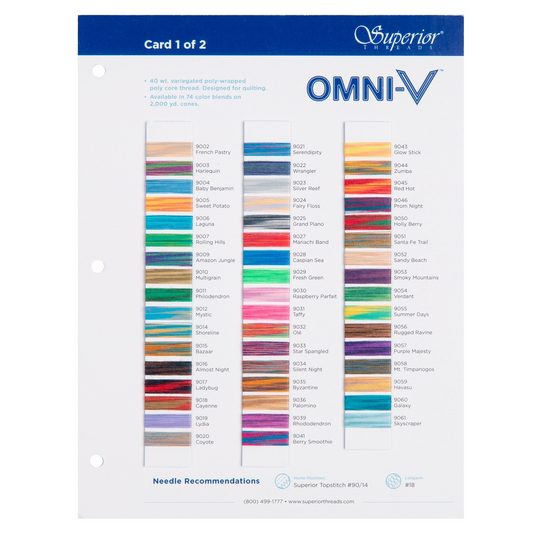 Omni-V Color Card #1