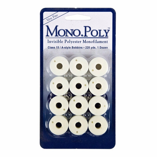 MonoPoly Clear Prewound Bobbins (Class 15)